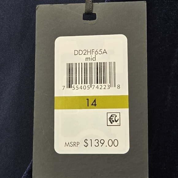 Elegant Navy Velvet DKNY Dress Size:14 NWT - Picture 3 of 9